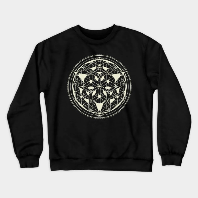 Flower of Life Mandala Sacred Geometry Crewneck Sweatshirt by The Dream Team